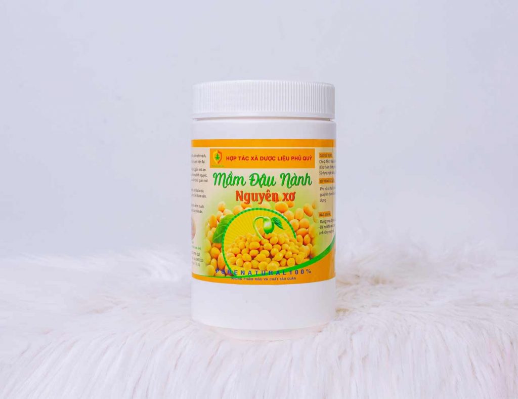 mầm đậu nành nguyên xơ